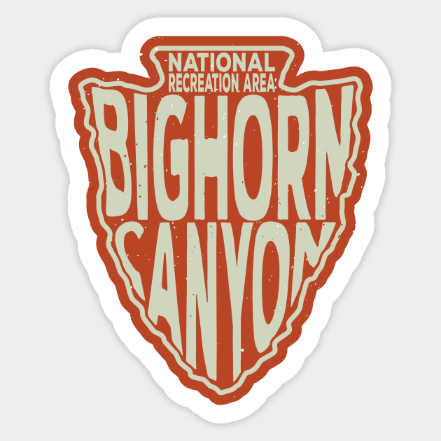 Bighorn Canyon National Recreation Area name arrowhead Sticker by nylebuss